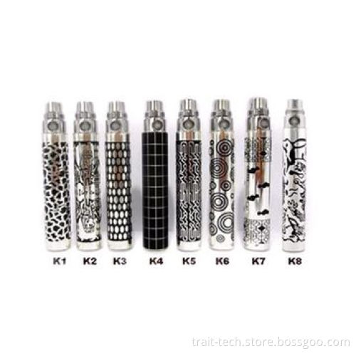 hot salling ego k battery metal material for e cigs